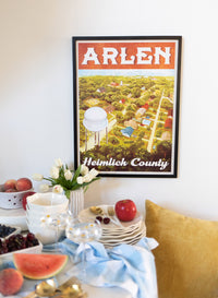 Arlen Texas Heimlich County Travel Poster