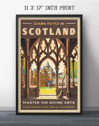 Scotland Travel Poster - School of Divine Arts