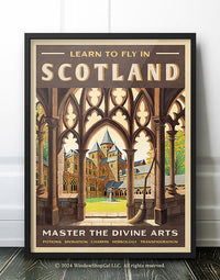 Scotland Travel Poster - School of Divine Arts