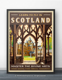 Scotland Travel Poster - School of Divine Arts