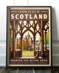 Scotland Travel Poster - School of Divine Arts