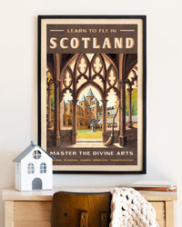 Scotland Travel Poster - School of Divine Arts